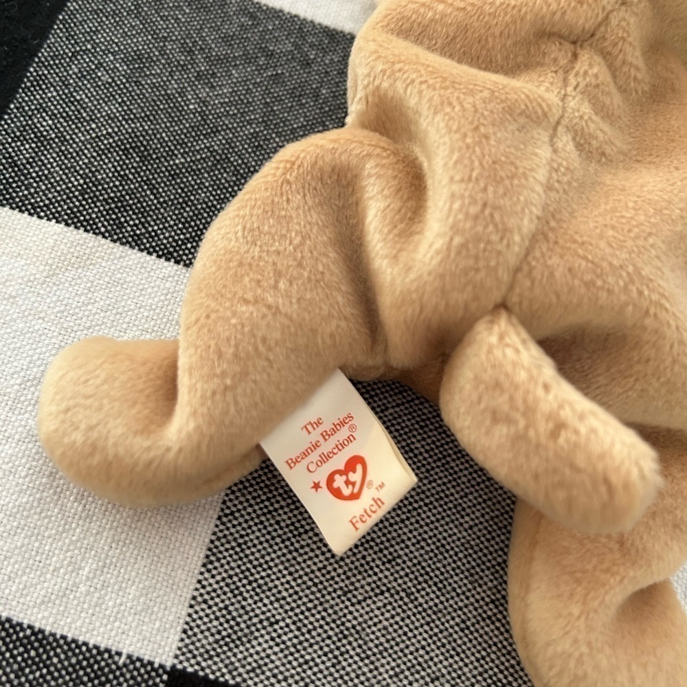 TY beanie babies fetch born 1997 brown puppy dog - Picture 7 of 13